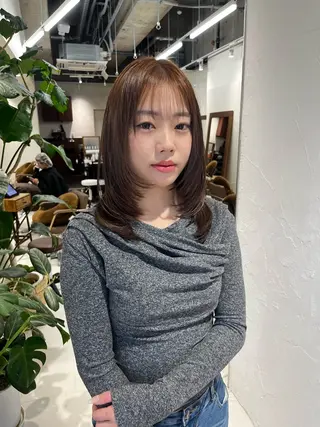 ミディアム カラー レイヤーカット/ カラー/ko-noのヘアスタイル