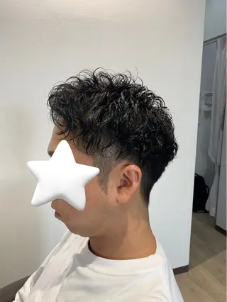 ショート パーマ メンズ ミズホテラス所属・国領 善久のヘアスタイル