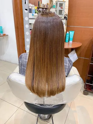 ロング パーマ 縮毛矯正/髪質改善 /韓国風　山川春輝のヘアスタイル