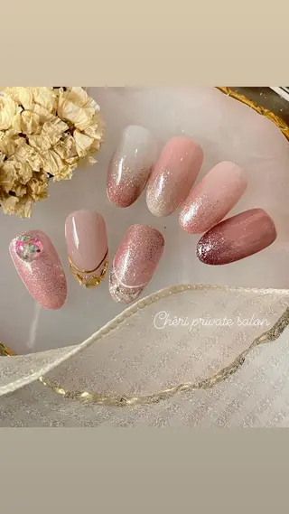 カラー ネイル Chérinail 爪のお手入れのネイルデザイン