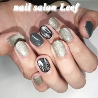 ネイル メンズ ショート Nail leef《リーフ》所属・kahosan 𓆉のネイルデザイン