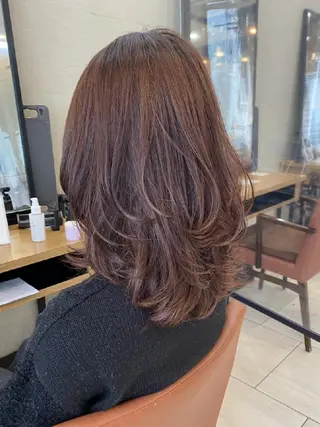 カラー ボブ/ミディアム 親しみやすさ/さくらのヘアスタイル