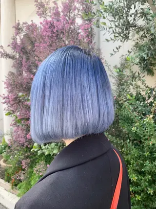 ショート カラー a-o横浜所属・色落ちまでキレイに！ ！女性サロンのヘアスタイル