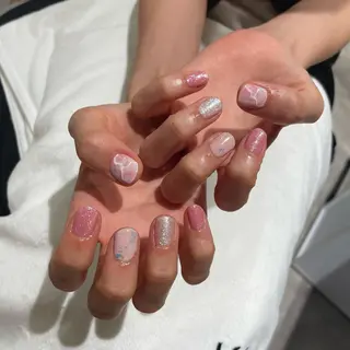 ネイル ハイトーン🦄ネイル 💞のぶちのネイルデザイン