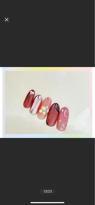 ネイル H3 Nail Tsuki🦋💙のネイルデザイン