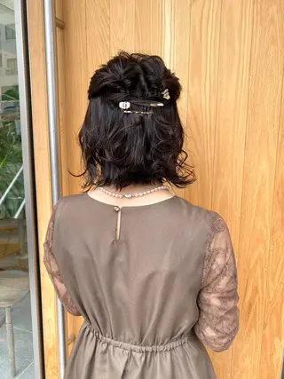 ミディアム ヘアアレンジ 💫お呼ばれヘア💫 men's✨ともえ✨のヘアスタイル