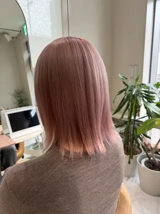 ミディアム カラー 🎀花屋併設サロン 荘司まゆり🎀のヘアスタイル