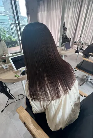 ロング 韓国ヘア🩶侑矢 艶髪透明感/福岡のヘアスタイル