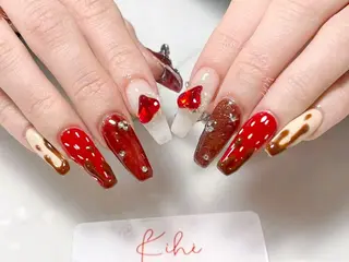 ネイル 💕鈴木ユリ パラジェル/オフ無料のネイルデザイン