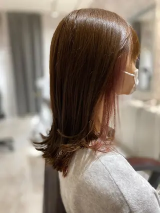 セミロング ［パサつき改善］＊ 髪質改善ケアサロン＊のヘアスタイル