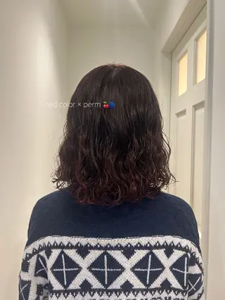 ミディアム パーマ miyou /FILMS🐕🐾のヘアスタイル