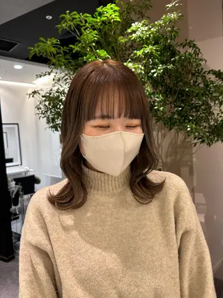 ミディアム カラー 美髪矯正/ 伊藤 更のヘアスタイル