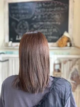 ミディアム カラー Lie-et.hair(リエットヘア)丁田店所属・原田 絵梨香のヘアスタイル