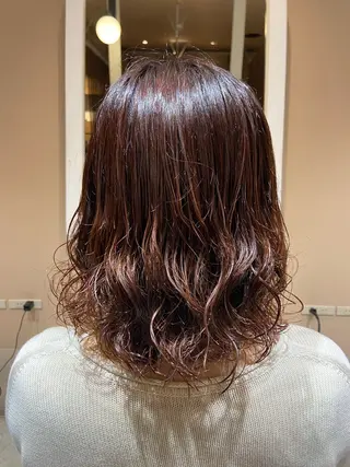 ミディアム パーマ Fizelle福島 ✨Honokaのヘアスタイル