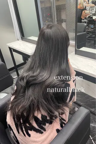 ロング カラー エクステ🩵ブリーチ 韓国ヘア🩵KAEのヘアスタイル