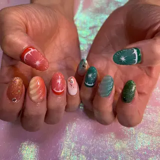 ネイル Amber21.所属・Nagahama Akariのネイルデザイン