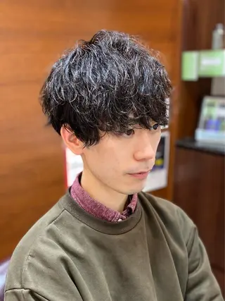 ショート パーマ メンズ メンズ定着率No.1 💈君島祥太💈のヘアスタイル
