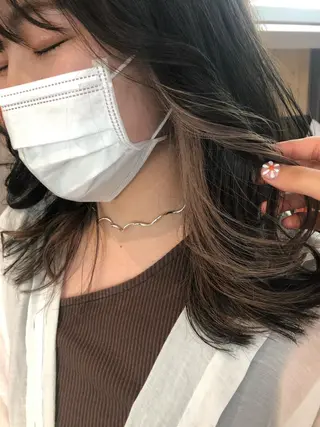 ミディアム カラー ナチュラル透明感🌱 小山美樹子のヘアスタイル