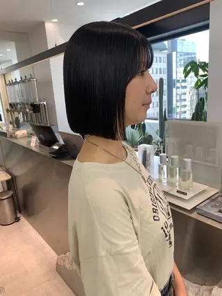 ミディアム 縮毛矯正/韓国ヘア /ブリーチ/ヒロのヘアスタイル