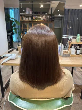 セミロング カラー 渡邊 陽大のヘアスタイル
