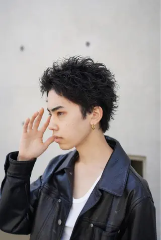 ショート パーマ fifth リュウセイのヘアスタイル