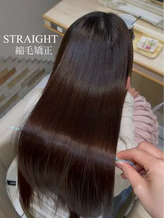 ロング 縮毛矯正/レイヤー カット🎀rikaのヘアスタイル