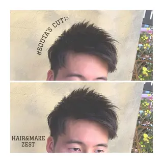 ショート ヘアアレンジ メンズ ange☞ soutaのヘアスタイル