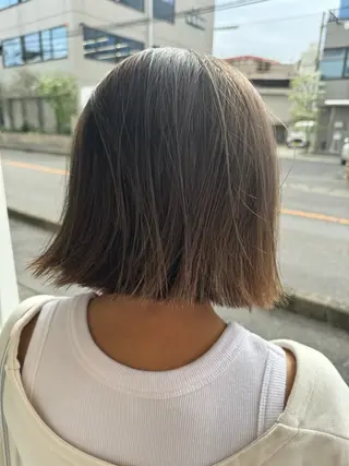 ミディアム カラー 坂田 優子のヘアスタイル