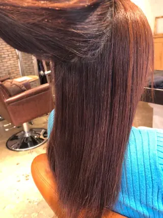 セミロング 韓国風カット/ 髪質改善 黒崎のヘアスタイル