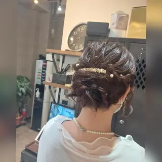 ヘアアレンジ あかね☆ヘアアレンジ /ボブ/縮毛矯正のヘアスタイル