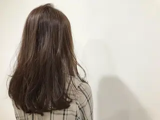 セミロング カラー 暖色カラー🍊 ボブ🌿顔周りcutのヘアスタイル