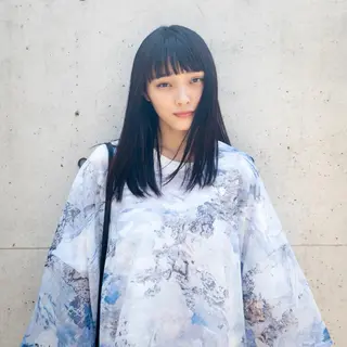 ミディアム 美髪/デザイン /　湯本　哲也のヘアスタイル