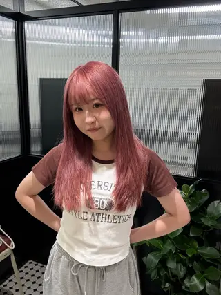 ロング カラー 韓国/トレンド レイヤー【101】のヘアスタイル