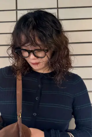 ミディアム パーマ デザインカット/ パーマ/nanaのヘアスタイル