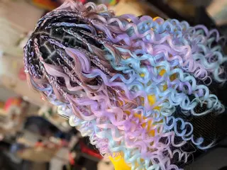 セミロング ヘアアレンジ scamp ★のヘアスタイル