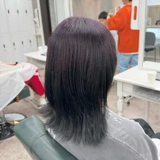 セミロング カラー JUNSHIN🦋 ヘアセット／カラーのヘアスタイル