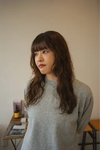 セミロング パーマ plus HAIR いずみのヘアスタイル