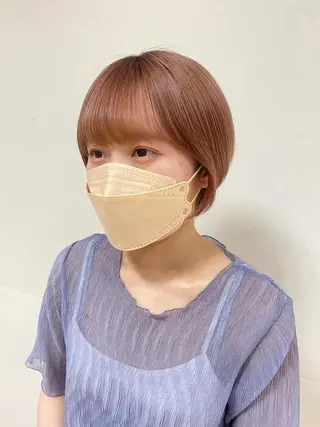 ショート カラー 🌈haru🌻 藤沢ハイトーン🌈のヘアスタイル