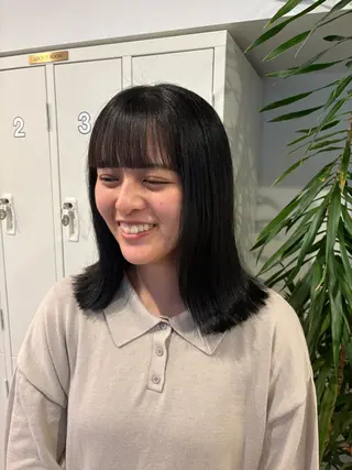 ミディアム カラー 暖色カラー／ ヘアセット🌛櫻井舞のヘアスタイル