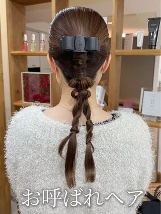 ロング ヘアアレンジ 韓国風パーマ/ヘア セット/店長みづきのヘアスタイル