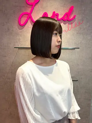 莉乃/縮毛矯正/髪質 改善/艶カラーのヘアスタイル