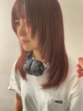 ミディアム カラー ボブ美容師 /馬場 翼のヘアスタイル