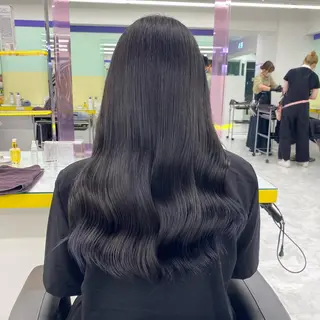 ロング カラー パーマ ヘアアレンジ メンズ キッズ ネイル マツエク・マツパ アイブロウ Lumo所属・💖横浜ブリーチなし 💖MIHOのヘアスタイル