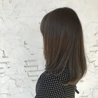 セミロング 尾崎 優也のヘアスタイル