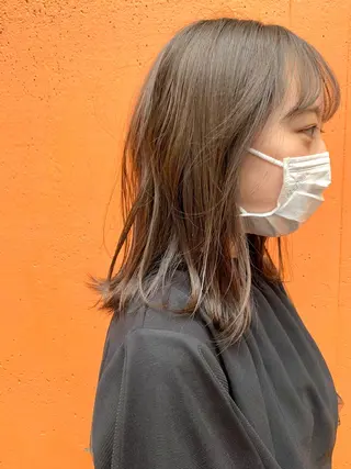 ミディアム カラー よしだ とおいのヘアスタイル