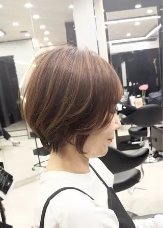 ショート little×PORTO三宮所属・🧡/艶髪/桑原 拓也/ショート/🧡のヘアスタイル