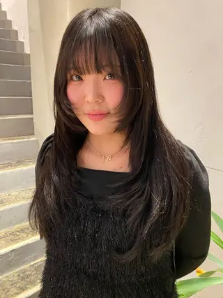 ロング レイヤーカット/ ダブルカラー/櫻井のヘアスタイル