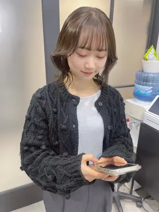 ミディアム 🌸インナーカラー 🌸藤井春華のヘアスタイル