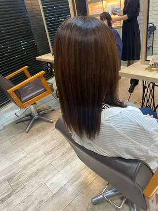 セミロング ヨシダ フミノリのヘアスタイル