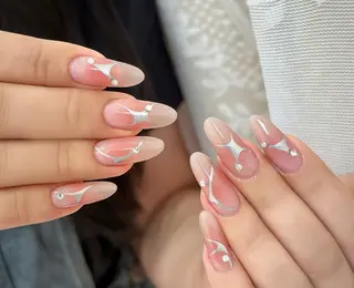 ネイル By moonネイル 🌷ワンホン/韓国風のネイルデザイン